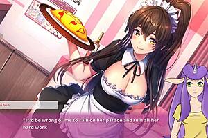 Ninnin Days Part 4: Sexy Ninja Maid Serves Master in Anime Hentai.