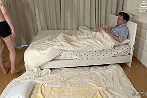 damn, this japanese wife cuckolds her husband with raw banging!