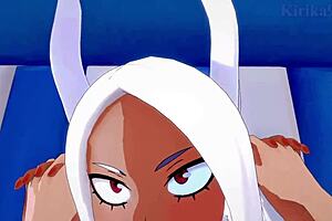 Himiko Toga and Rumi Usagiyama Mirko in Wild POV Sex - My Hero Academia Hentai.
