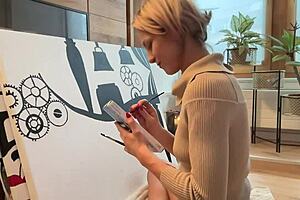 Do you like watching me finger my tight pussy in the studio?