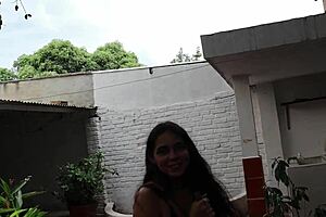 Innocent employee, ready to get seduced by boss on balcony for hard fucking?