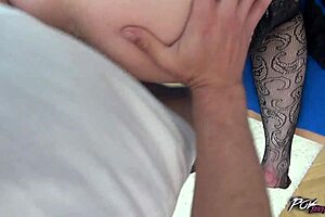 First time threesome leaves brunette hotties breathless and satisfied