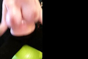 Oily bouncy tits steal the show during intense workout. Tiggle Bitties shines.