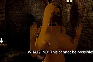 fallen princess says, 'bend over for my monster cock in this threesome'