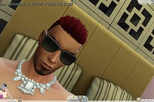 the sims 4 cartoon 3some in first person anime style
