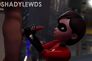 helen parr gives a rooftop handjob