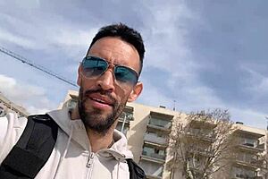 big cock stud jerks off on public trail and cums