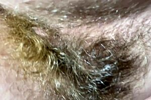 Chilling with hairy pussy closeup for 10 minutes