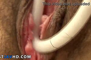 Slutty Japanese Teen 18+ Toys Her Hairy Pussy in Wild Uncensored JAV