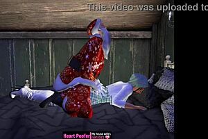 Santa uses back door on christmas