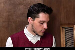 Twink Catholic Boy Ryland Kingsley Fucked Hard by Priest Dacotah Red