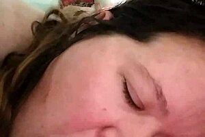 Slutslave1975 relishes sucking hard cock in retro blue film scene.