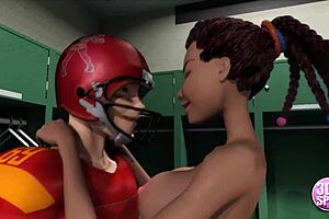 3dgspot - Hot Teen 18+ Cheerleaders Banging Hard in Locker Room. 3D Compilation!