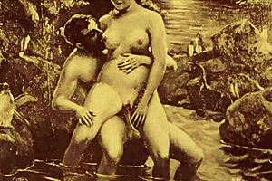 Vintage erotic drawings from antique anime hentai