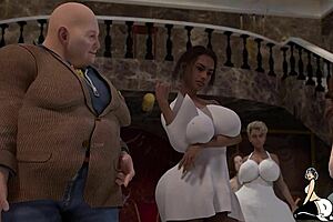 Thick Slutty Milfs Take Dick All Weekend Long Inside A Mansion