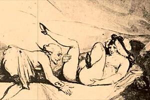 Vintage erotic drawings from antique anime hentai