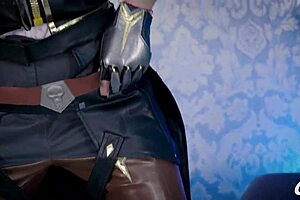 Ashe From Overwatch Hardcore Cosplay With Huge Dildo and Tight Wet Pussy!