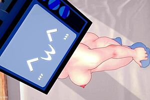 TV woman has quick sex in her sport clothes.