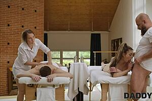 Young 18+ Slut Cheats with Father-in-Law in Daddy4k