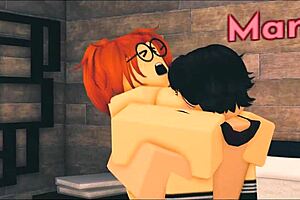 Is this nerdy ginger slut getting fucked in the bedroom?