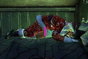 Santa uses back door on christmas