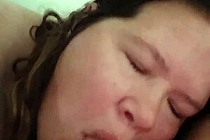 Slutslave1975 relishes sucking hard cock in retro blue film scene.