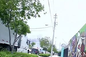 chrissy saunders gets rough blowjob and fucking pov