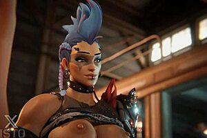 Junker Queen dominates thief with her monster cock