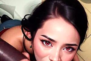 Ai generated party rock with anime vibes