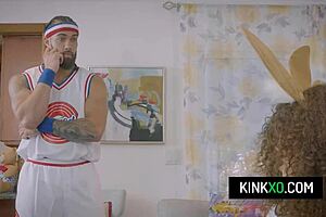 i messed up and fucked my curly-haired teen stepsisters willow ryder and skyla sun instead of playing basketball, it turned into a wild threesome