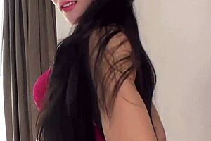 Small-Titted Asian Fany Strokes Solo in Steamy Session