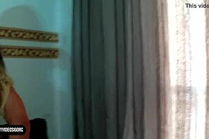 Blonde Slut Gives Anal To Horny Black Guy