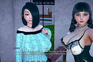 Curvy fat girl in 3d hentai outfit