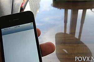 Petite teen gets irrumation then a hot rough fuck in POV