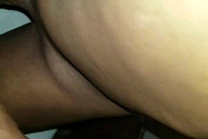 Big black shemale cock penetrates my tight white ass deeply