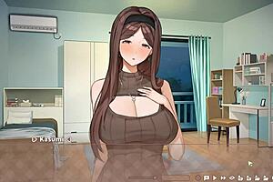 Summer Clover Harem Hentai Game Ep 8: Caught Half Naked with Huge Boner