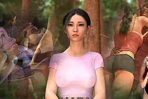 Dreamland Ep 13: Fishnet And Corset Cosplay Sex With Big Tits In Outdoor Game!