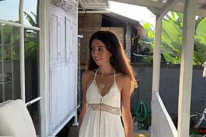 Fuck That Cute Rice Picker Girl Hard On The Farm!