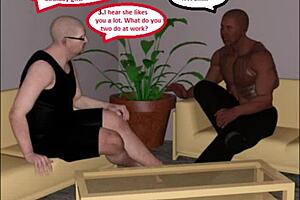 3d comic shows hotwife cuckolding husband with bbc on birthday