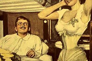 Vintage Erotic Drawings with Retro Anime Style Charm