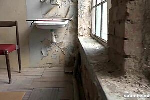 Struggling babe endures humiliation in lesbian bondage with fingering and toys