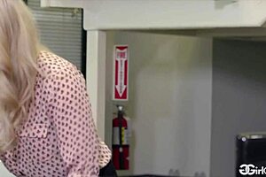 Verronica Kirei starts her first day with new boss Abigail Mac at work.