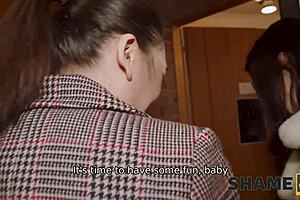 Shame4k reveals her new secret in young chubby brunette scene. Old and young dynamics unfold with shaved pussy focus.