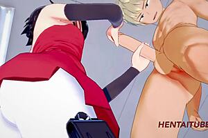 Boku No Hero Boruto Naruto Hentai 3D - Bakugou Katsuki & Sarada Uzumaki At School