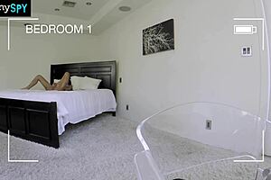 Boss Catches Nanny Amia Miley Rubbing Pussy Instead of Working on Duty