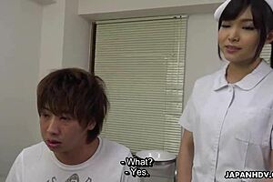 japanese nurse shino aoi sucks patient’s dick in doctor’s office uncensored