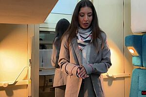 Conductor Slams Passenger with Hard Anal and Cumwalk on Public Train Ride!