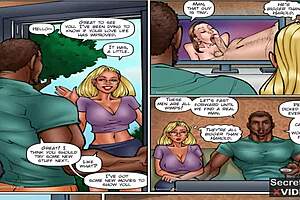 Cheating wife learns from neighbor's BBC