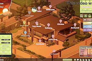 Summer Clover Harem Hentai Game Ep 8: Caught Half Naked with Huge Boner