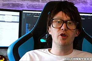 geeky nerd gets big cock sucked by italian valentina bianco before hardcore pussy fucking